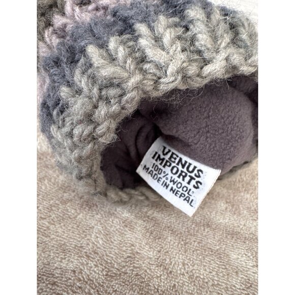 Wool Convertible Mittens Flip Top Gloves Made in Nepal Men's Large/XL - Picture 5 of 10